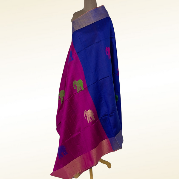 Gajraj – Raw silk saree